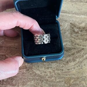 Sterling Silver Cigar Band Ring